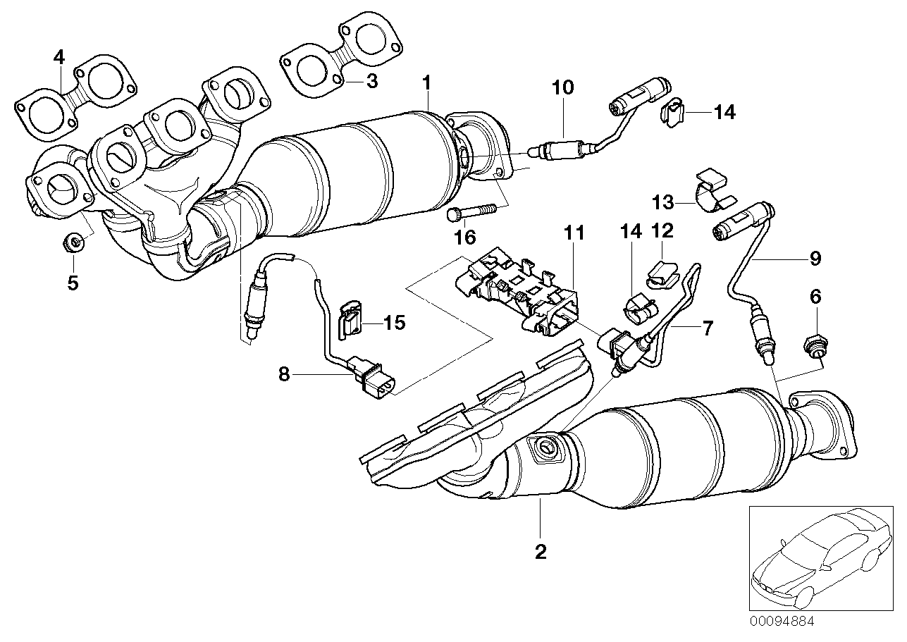 BMW 11 78 7 539 126 - Sonda lambda www.autoricambi360.it