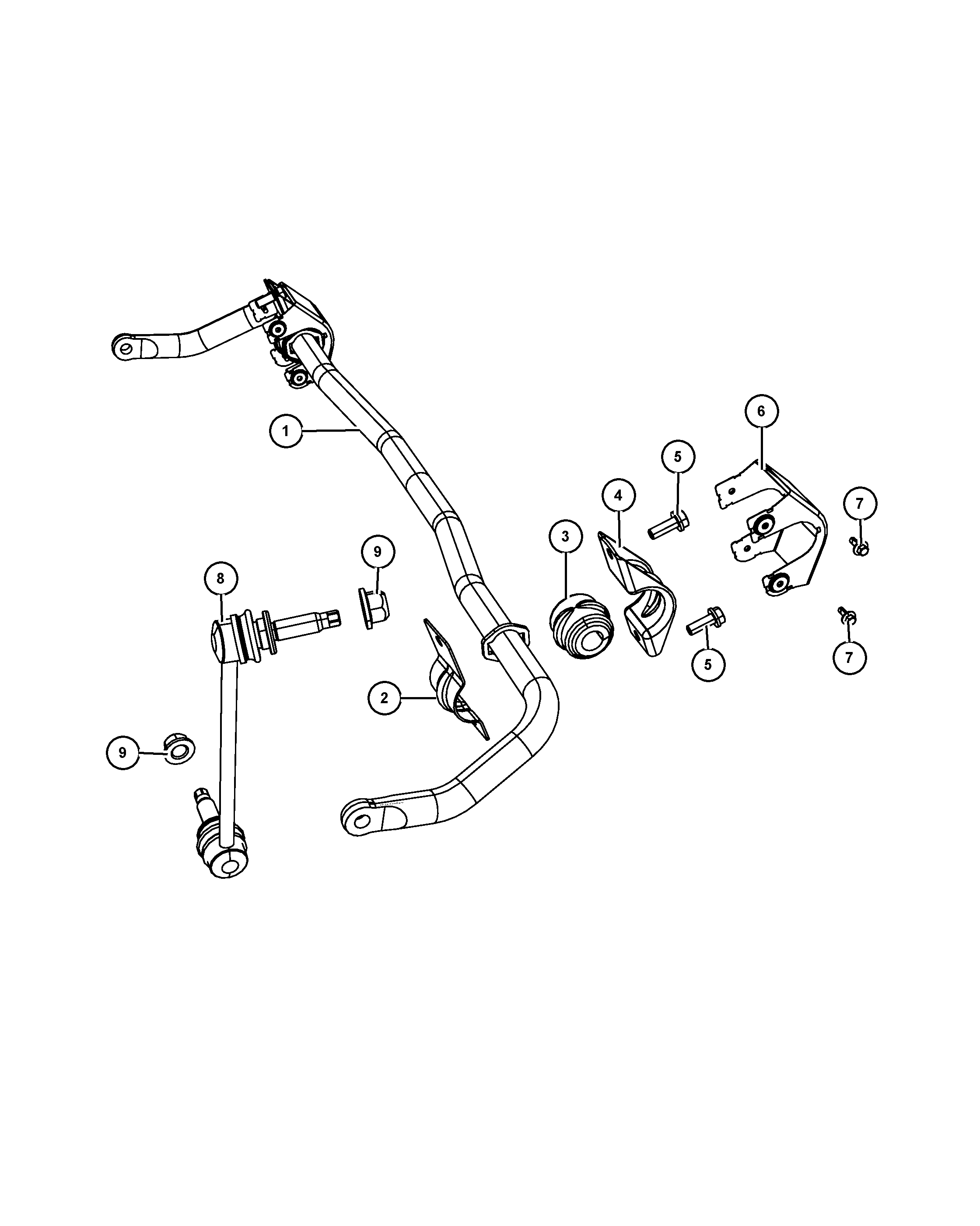 FCA 4895 482AC - Asta / Puntone, Stabilizzatore www.autoricambi360.it