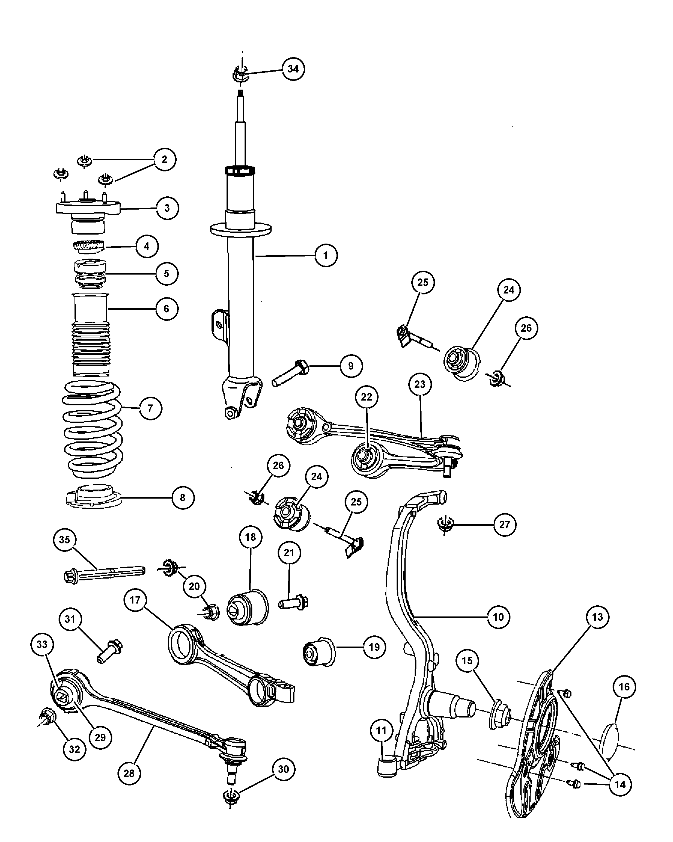 FCA 5290 828AA - Braccio oscillante, Sospensione ruota www.autoricambi360.it