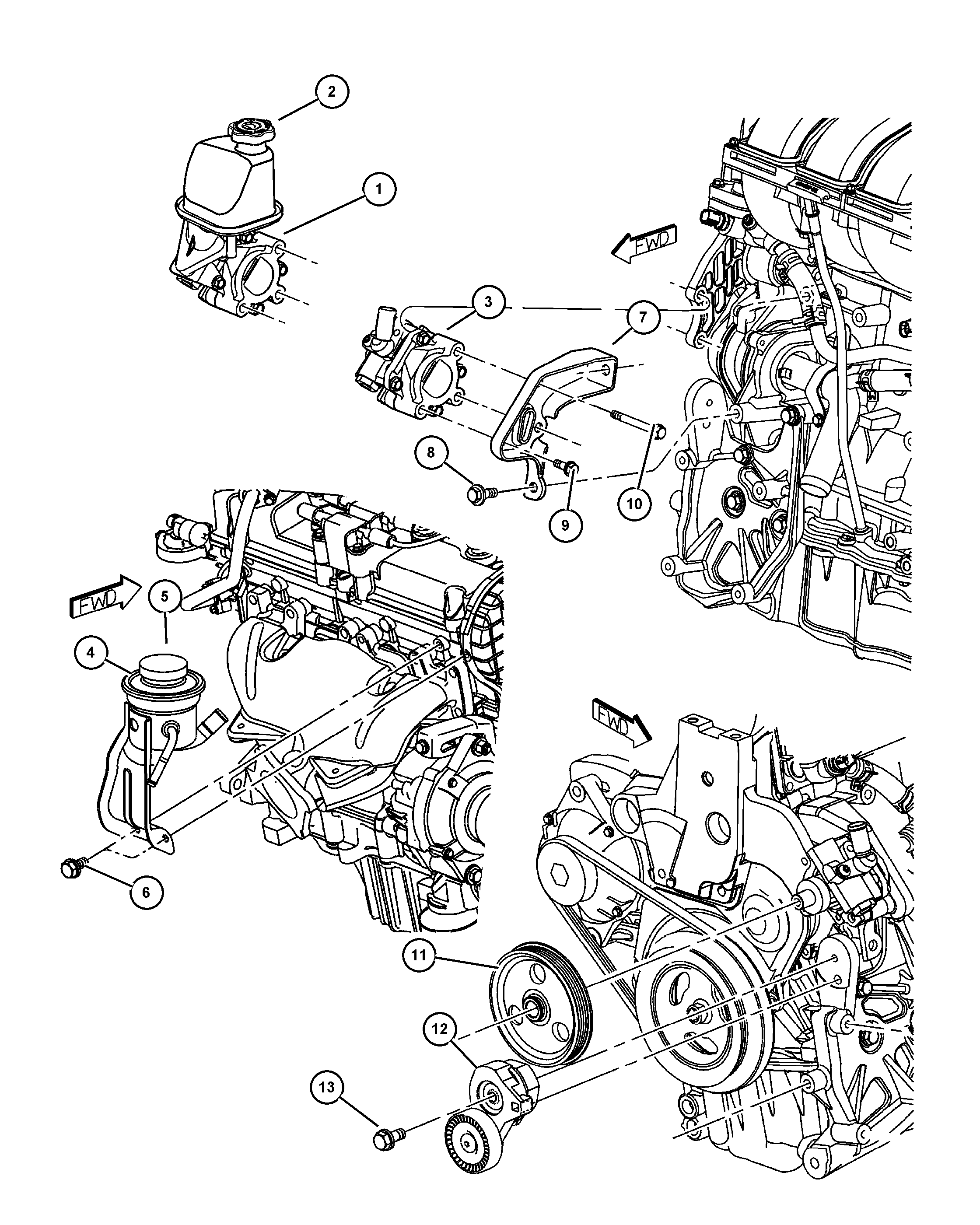 FCA 4668 509AC - Tendicinghia, Cinghia Poly-V www.autoricambi360.it