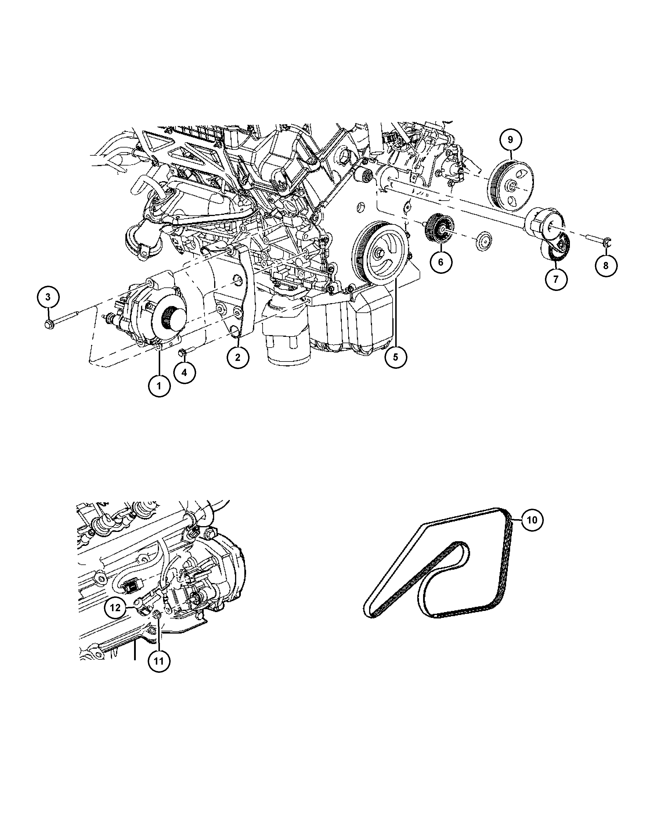 GM 4593 848AA - Galoppino / Guidacinghia, Cinghia Poly-V www.autoricambi360.it
