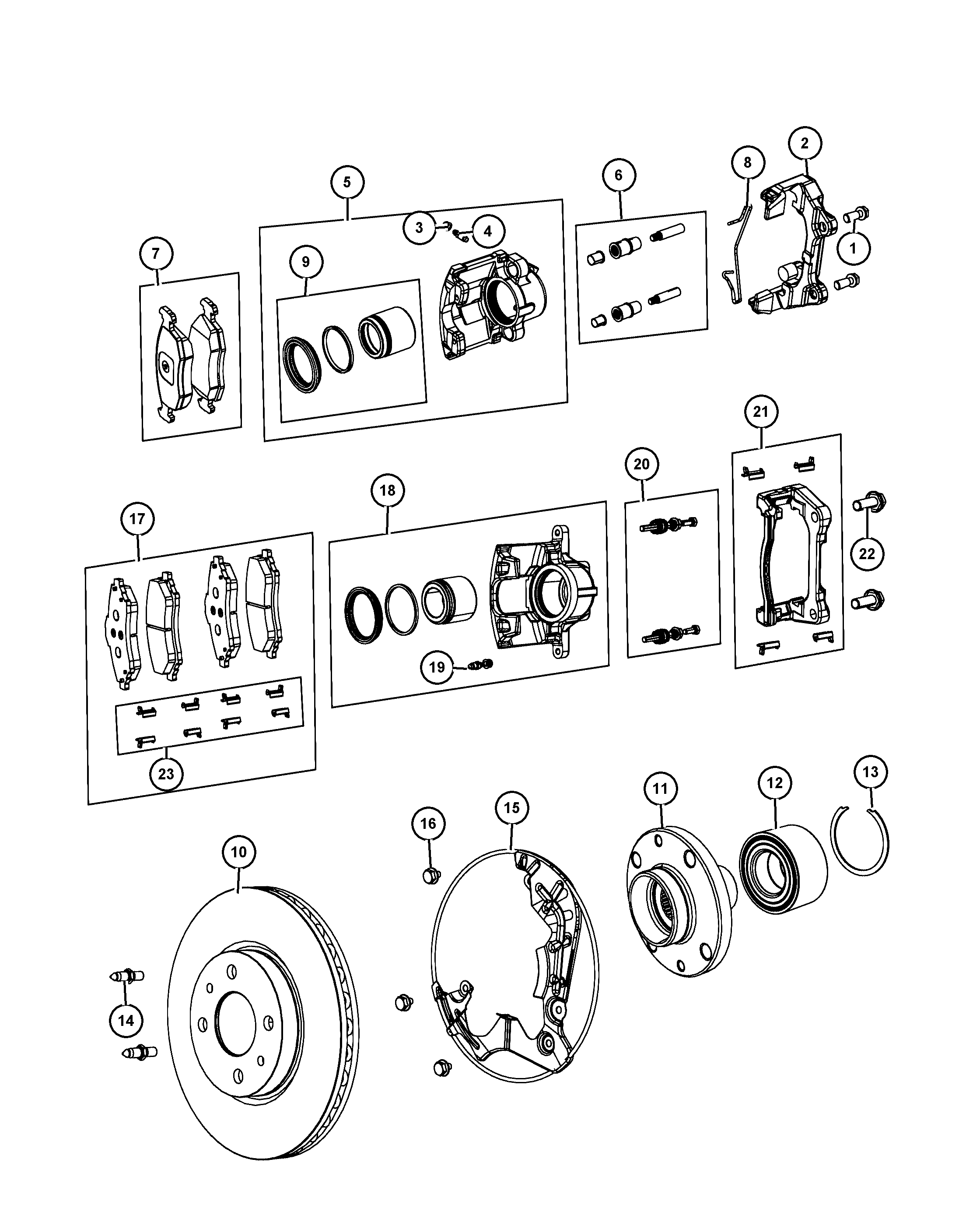 FCA 68190 118AB - Kit pastiglie freno, Freno a disco www.autoricambi360.it