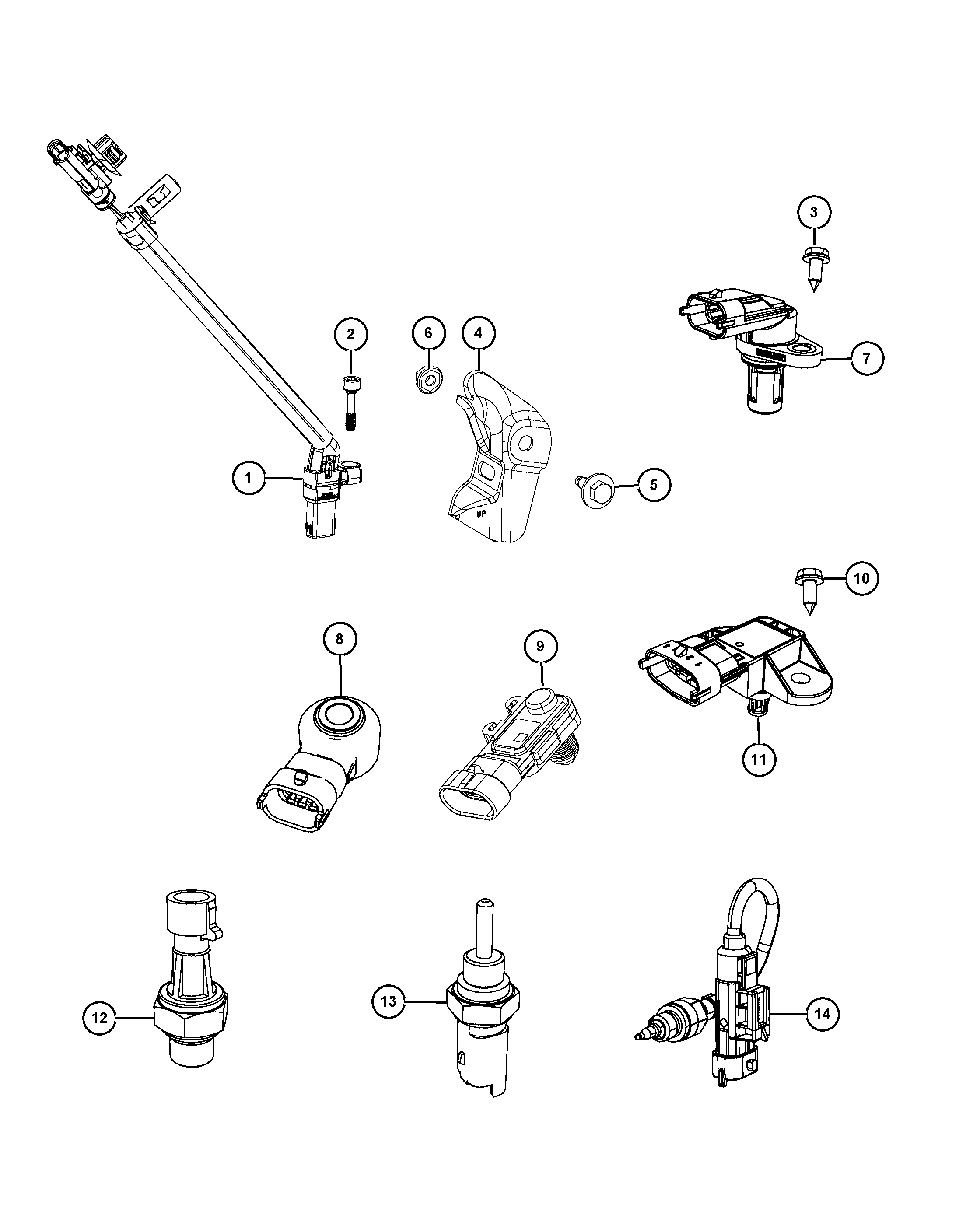 FCA 68070 491AB - Generatore di impulsi, Albero a gomiti www.autoricambi360.it