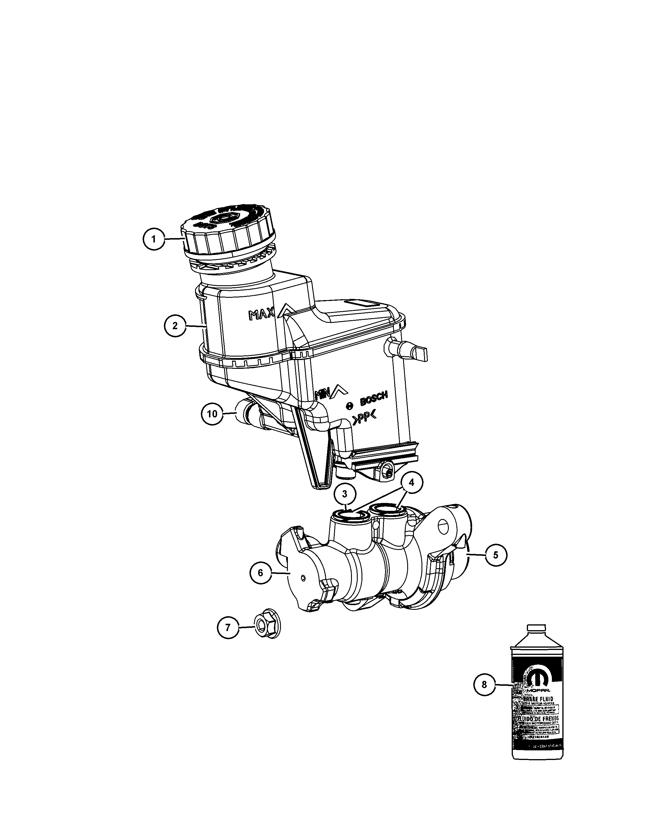 FCA 4318 080AC - Kit ganasce freno www.autoricambi360.it