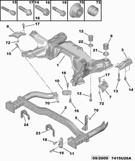 PSA 3504 38 - Supporto, Corpo assiale www.autoricambi360.it