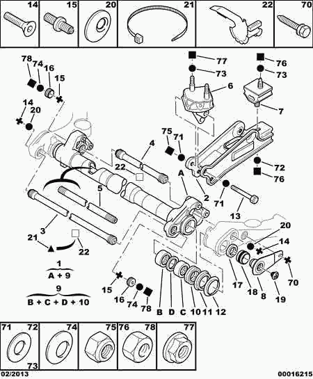 PSA 5154.09 - Kit riparazione, Braccio trasversale www.autoricambi360.it