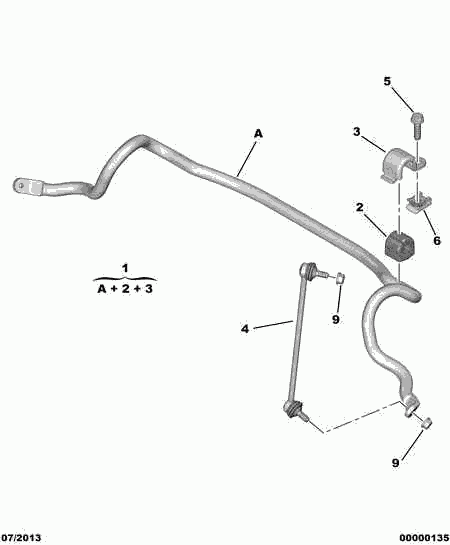PSA 5087.69 - Asta / Puntone, Stabilizzatore www.autoricambi360.it