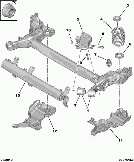 PSA 5131 H4 - Supporto, Corpo assiale www.autoricambi360.it