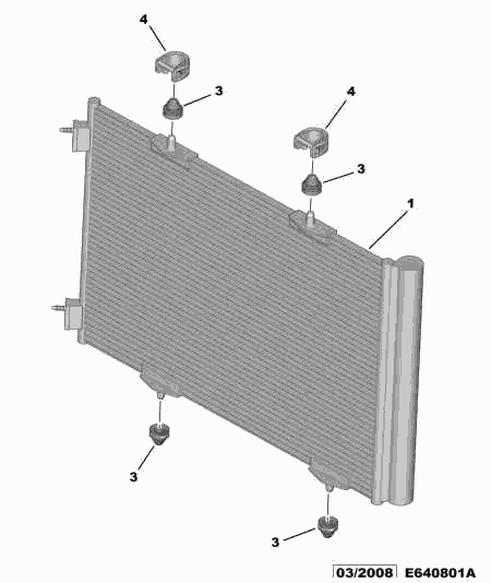 PSA 6455.HF - Condensatore, Climatizzatore www.autoricambi360.it