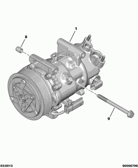 PSA 6453.QJ - Compressore, Climatizzatore www.autoricambi360.it