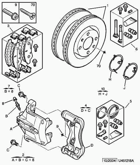 PSA 4252 53 - Kit pastiglie freno, Freno a disco www.autoricambi360.it