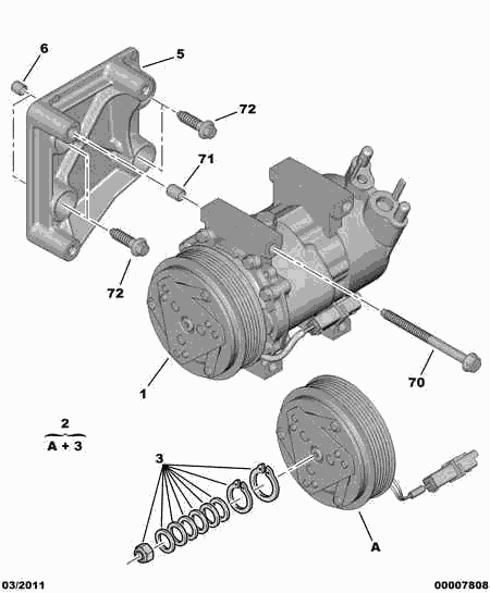 PSA 6453.LF - Compressore, Climatizzatore www.autoricambi360.it