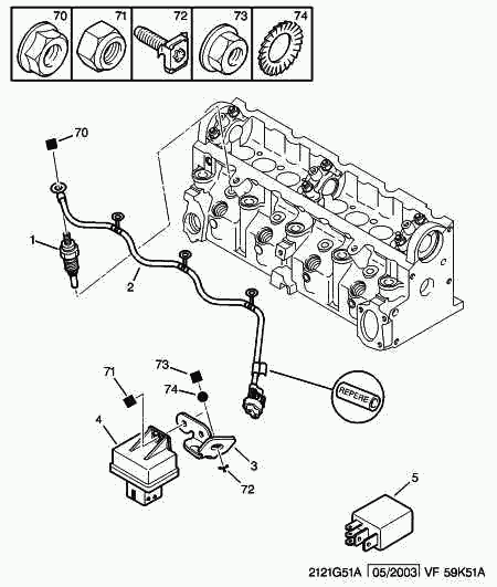 PSA 5960.69 - Candeletta www.autoricambi360.it