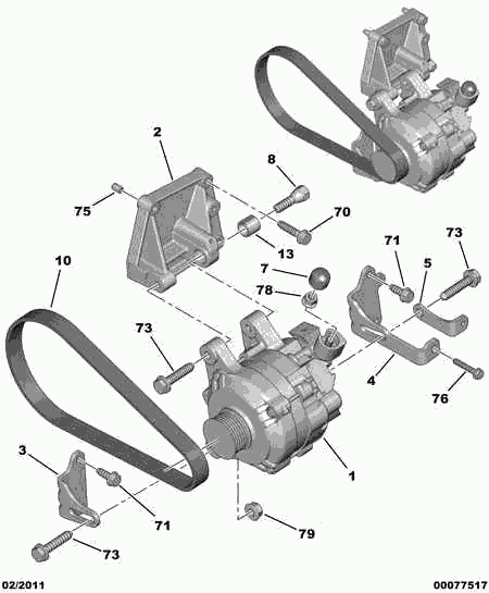 PSA 5750 WN - Cinghia Poly-V www.autoricambi360.it