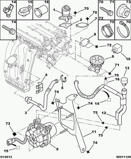 PSA 1628.JF - Valvola ricircolo gas scarico-EGR www.autoricambi360.it