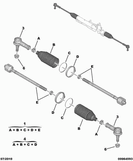 PSA 3812 F0 - Giunto assiale, Asta trasversale www.autoricambi360.it