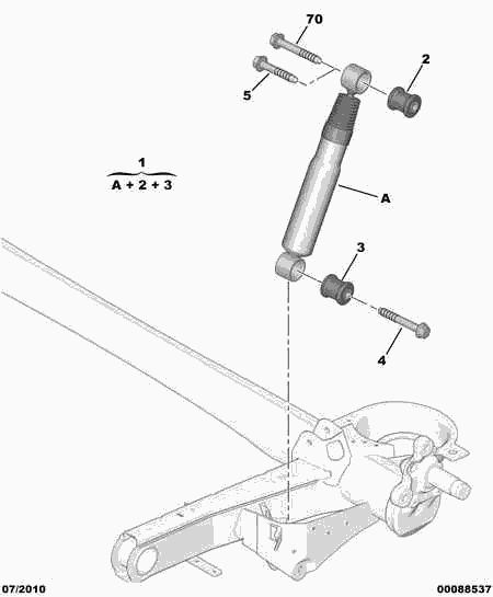 PSA 5206 VE - Ammortizzatore www.autoricambi360.it
