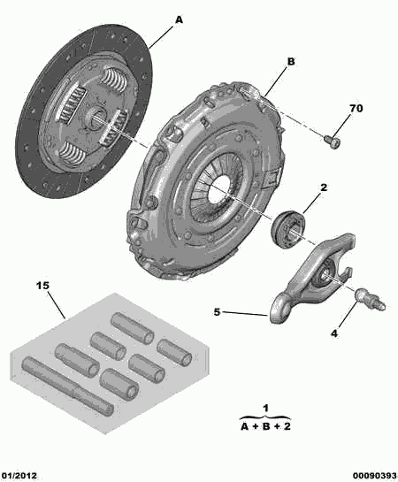 PSA 2117 65 - Forcella disinnesto frizione www.autoricambi360.it