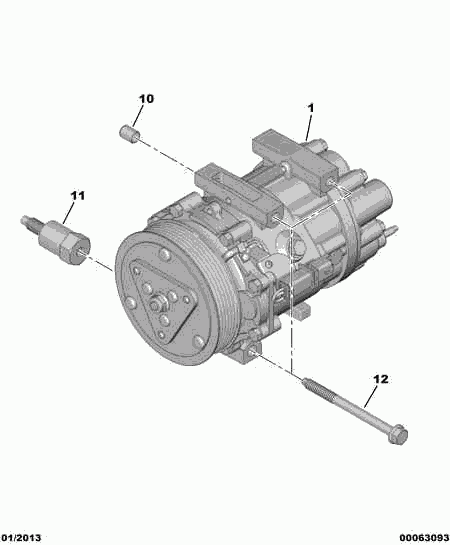 PSA 6453.YX - Compressore, Climatizzatore www.autoricambi360.it