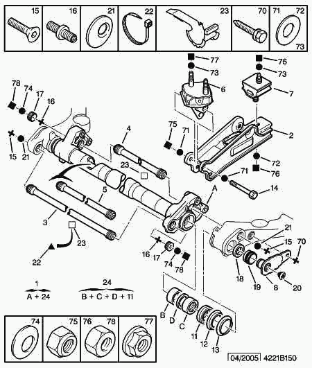 PSA 5132.62 - Kit riparazione, Braccio oscillante www.autoricambi360.it