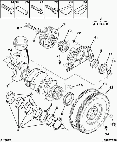 PSA 0516.A4 - Kit cinghie dentate www.autoricambi360.it