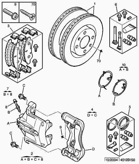 PSA 4252 18 - Kit pastiglie freno, Freno a disco www.autoricambi360.it