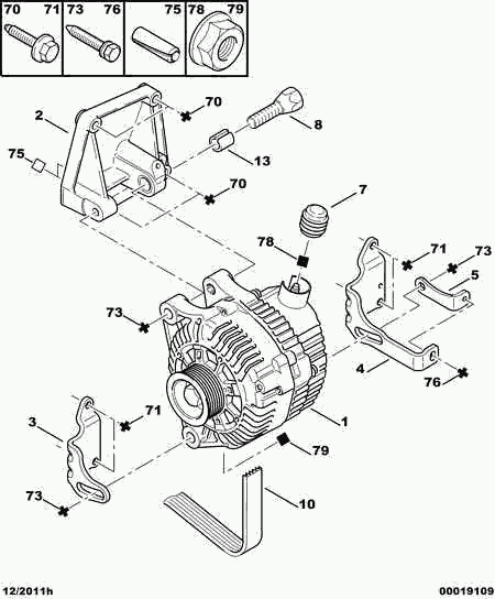 PSA 5705 6C - Alternatore www.autoricambi360.it