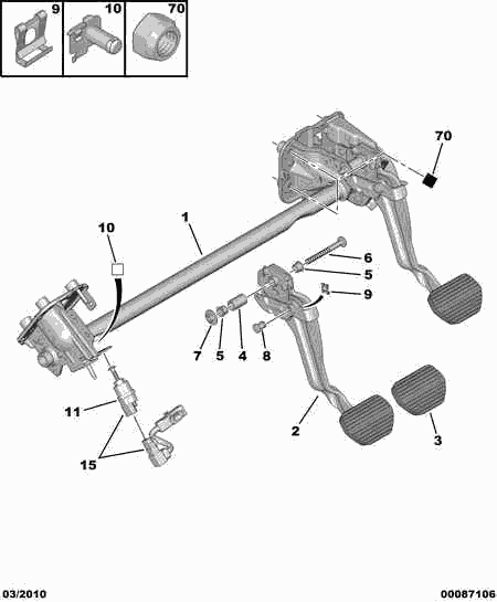 PSA 4534.48 - Interruttore luce freno www.autoricambi360.it