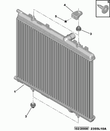 PSA 1330.F6 - Radiatore, Raffreddamento motore www.autoricambi360.it