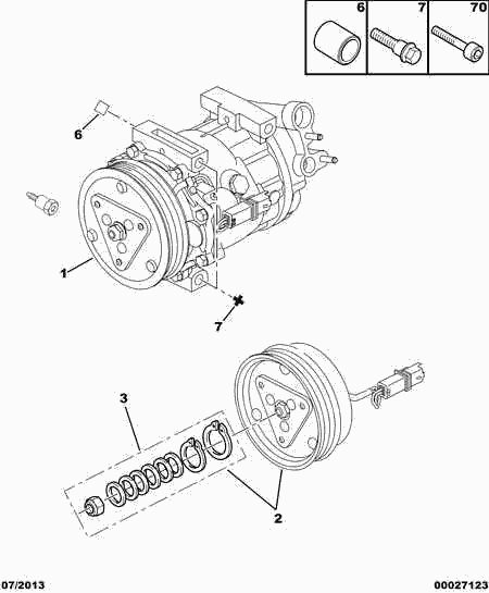 PSA 6453.VF - Compressore, Climatizzatore www.autoricambi360.it