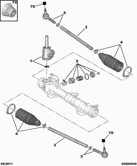 PSA 3812.E5 - Giunto assiale, Asta trasversale www.autoricambi360.it