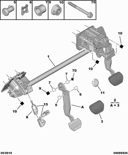 PSA 4534.48 - Interruttore luce freno www.autoricambi360.it