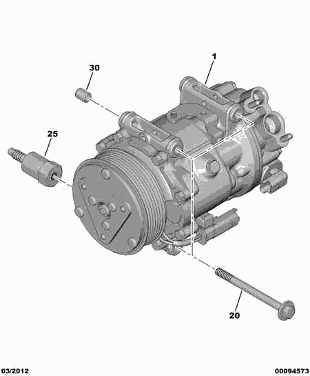 PSA 6453.RV - Compressore, Climatizzatore www.autoricambi360.it