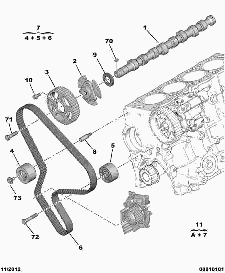 PSA 0831.K9 - Kit cinghie dentate www.autoricambi360.it