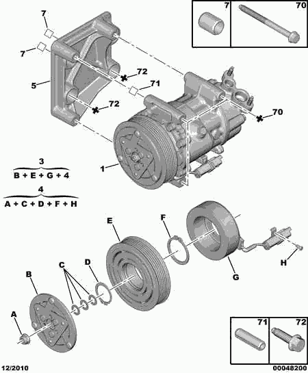 PSA 6453.XJ - Compressore, Climatizzatore www.autoricambi360.it