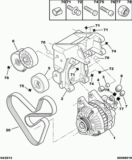 PSA 5705 AA - Alternatore www.autoricambi360.it