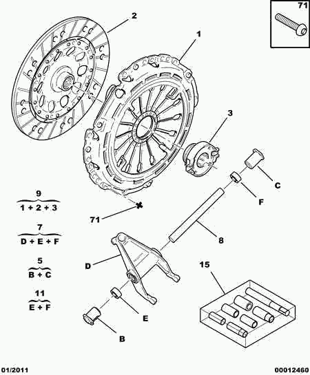 PSA 2117 59 - Forcella disinnesto frizione www.autoricambi360.it