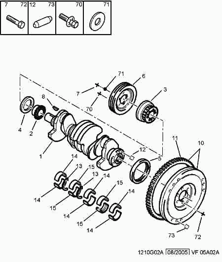 PSA 0515 S1 - Puleggia cinghia, Albero a gomiti www.autoricambi360.it