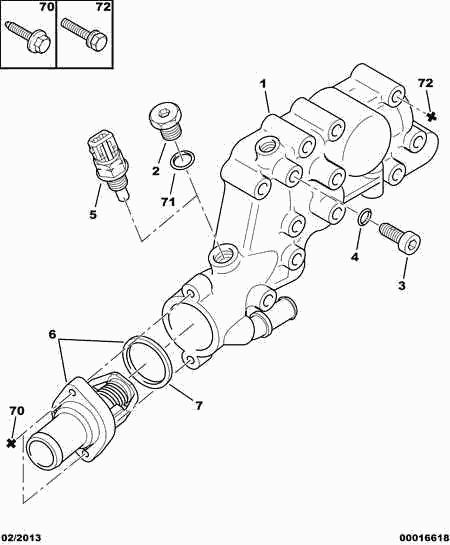 PSA 1336 Q1 - Termostato, Refrigerante www.autoricambi360.it