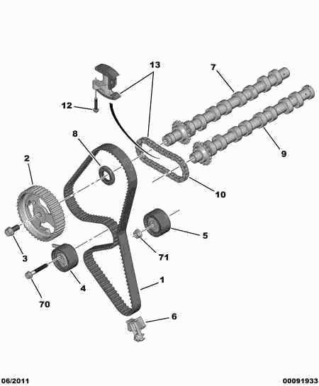 PSA 0816 F7 - Cinghia dentata www.autoricambi360.it