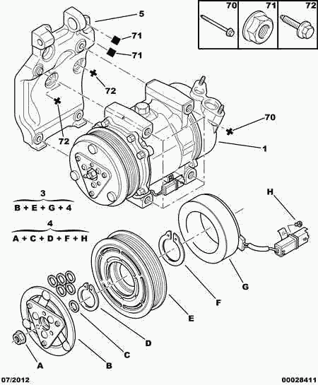 PSA 6453.QH - Compressore, Climatizzatore www.autoricambi360.it