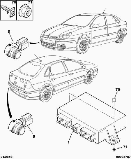 PSA 6590 A5 - Sensore, Assistenza parcheggio www.autoricambi360.it