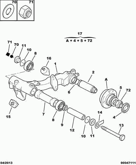 PSA 5143 27 - Kit riparazione, Braccio trasversale www.autoricambi360.it