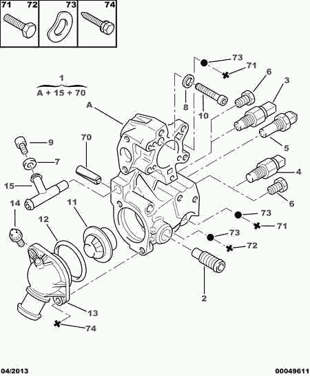 PSA 1338 11 - Termostato, Refrigerante www.autoricambi360.it