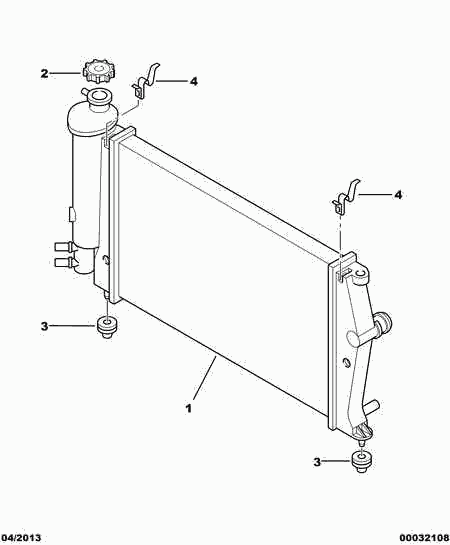 PSA 1306.84 - Tappo, radiatore www.autoricambi360.it