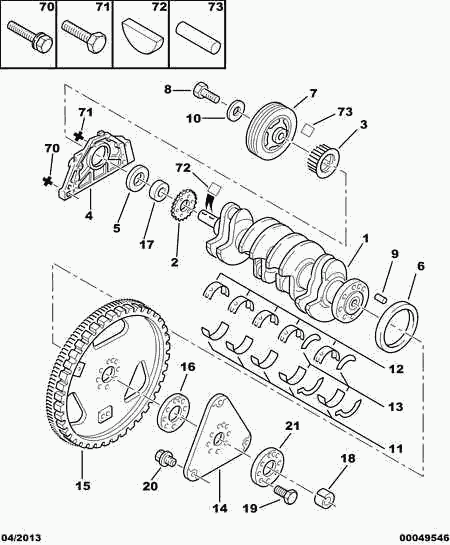 PSA 0326.22 - Paraolio, Albero a gomiti www.autoricambi360.it