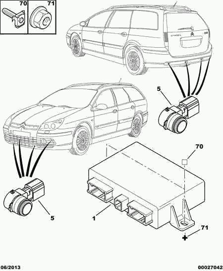 PSA 6590 A5 - Sensore, Assistenza parcheggio www.autoricambi360.it