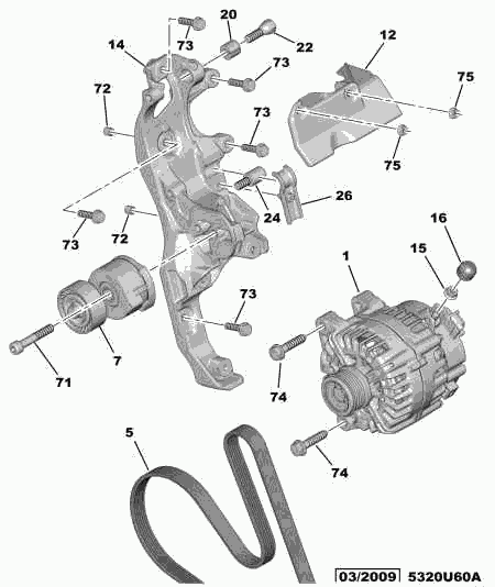 PSA 5705 KR - Alternatore www.autoricambi360.it