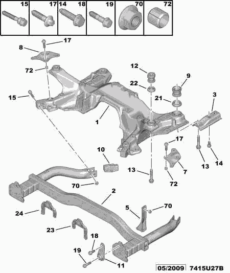 PSA 3504 38 - Supporto, Corpo assiale www.autoricambi360.it