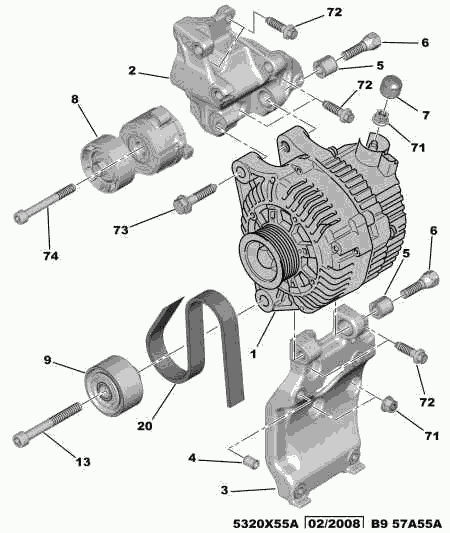 PSA 5705 AS - Alternatore www.autoricambi360.it